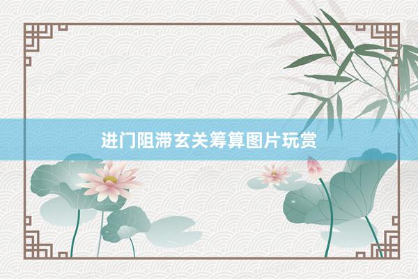 进门阻滞玄关筹算图片玩赏